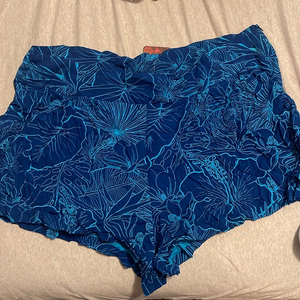 Blue high waisted shorts 2XL hawaii’s finest shorts.